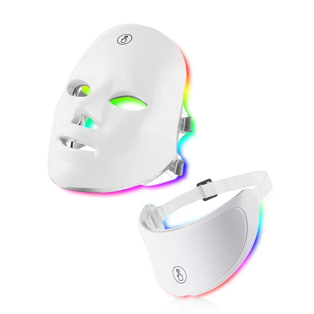 Mascarilla de terapia de luz LED de 7 colores