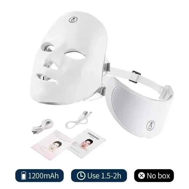 Mascarilla de terapia de luz LED de 7 colores
