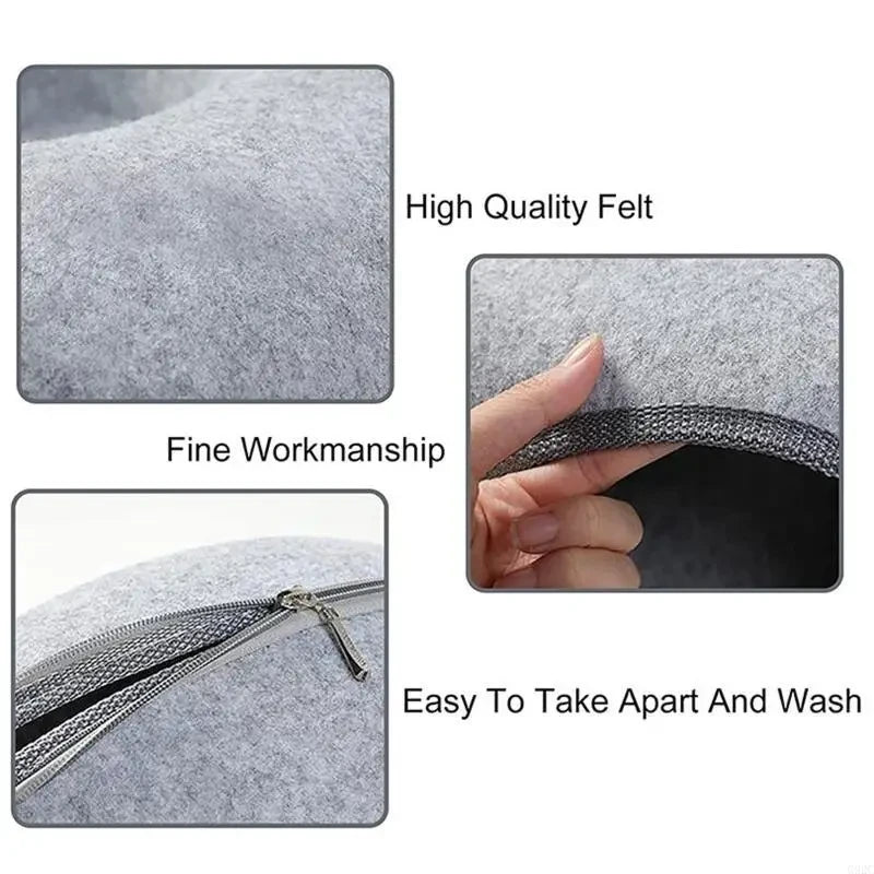 Cama Túnel para Gatos de Fieltro Suave