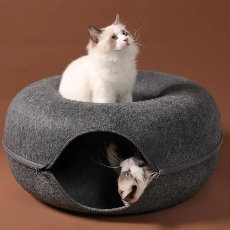 Cama Túnel para Gatos de Fieltro Suave