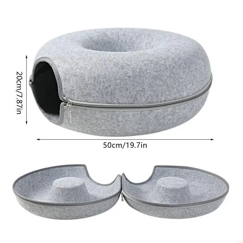 Cama Túnel para Gatos de Fieltro Suave