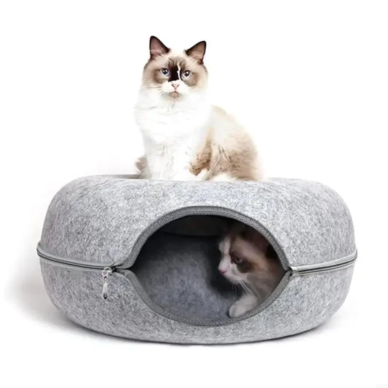 Cama Túnel para Gatos de Fieltro Suave