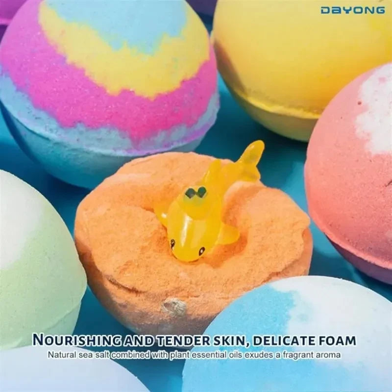 Set de regalo de bombas de baño para niños con juguetes del océano