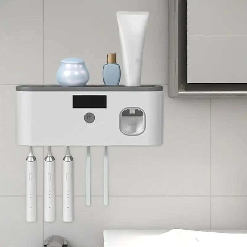 Soporte de cepillo de dientes montado en la pared